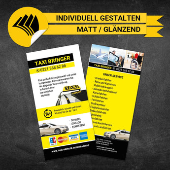 Flyer Taxi DIN Lang - Anton