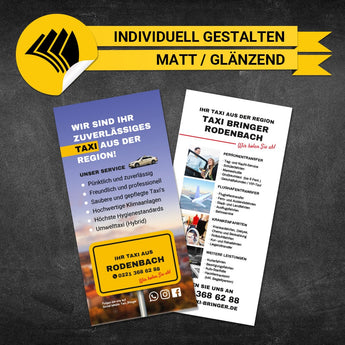 Flyer Taxi DIN Lang - Bernd