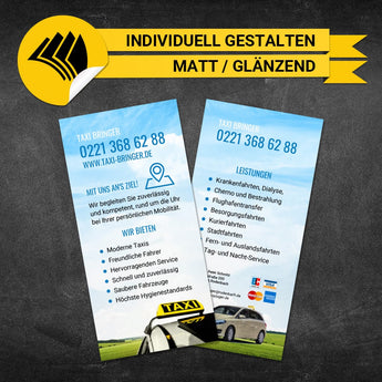 Flyer Taxi DIN Lang - Heidi