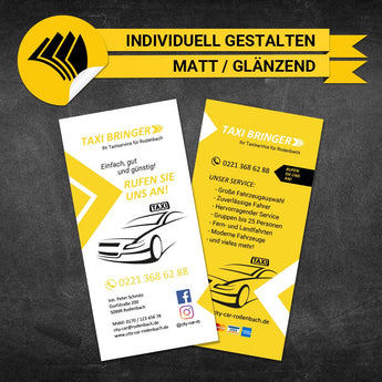 Flyer Taxi DIN Lang - Jonas