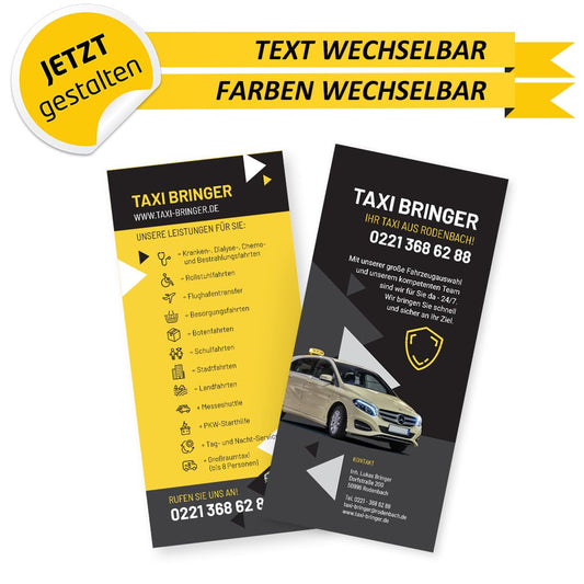 Flyer Taxi DIN Lang - Lukas (Vorderseite)