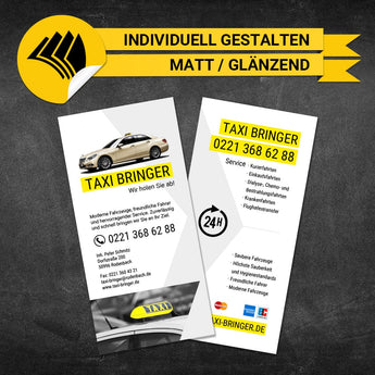 Flyer Taxi DIN Lang - René