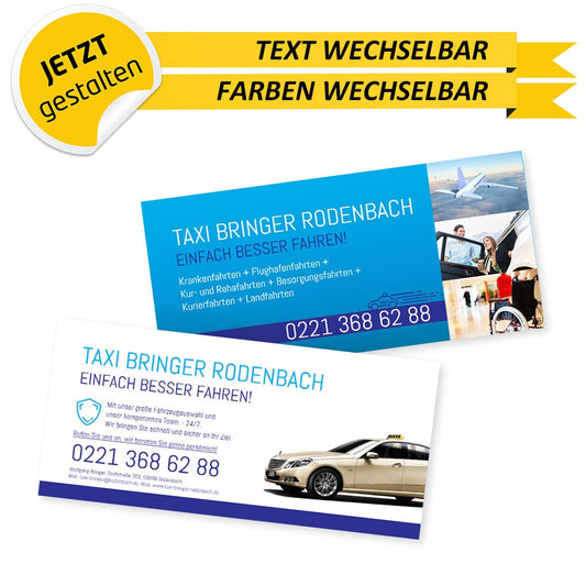 Flyer Taxi DIN Lang - Wolfgang (Vorderseite)