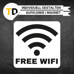 Hinweisschild - Freies WLAN
