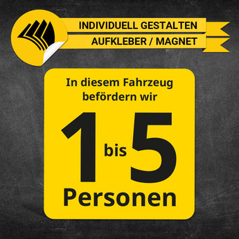 Hinweisschild Großraumtaxi