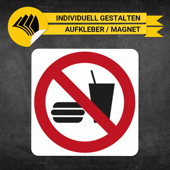 Hinweisschild - Nicht essen