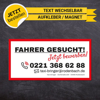 Hinweisschild Stellengesuch - Robin