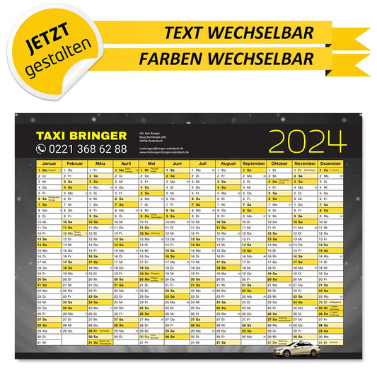 Jahreskalender Taxi - Gerd