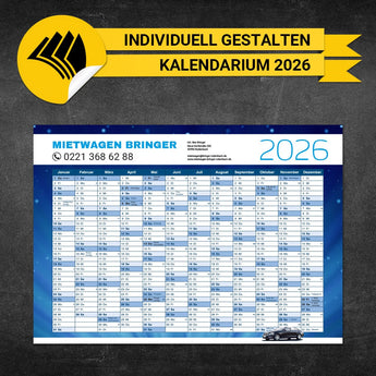 Jahresplaner Mietwagen - Gerd 2025