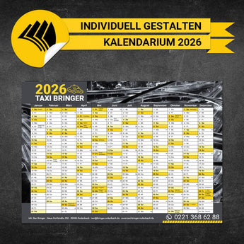 Jahresplaner Taxi - Arnold 2025