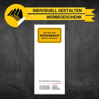 Kellnerblock Taxi - Bernd