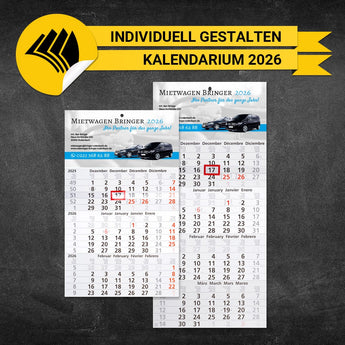 Monatskalender Mietwagen - Reinhard