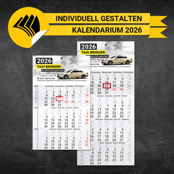 Monatskalender Taxi - Fin