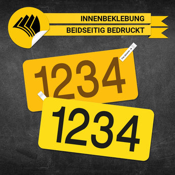 Taxi Ordnungsnummer - Innenbeklebung