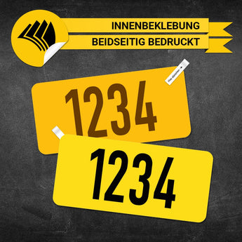 Taxi Ordnungsnummer - Innenbeklebung