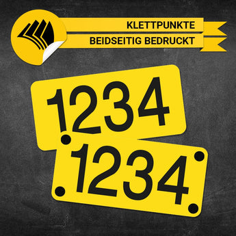 Taxi Ordnungsnummer - Klettpunkte