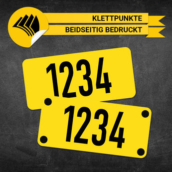 Taxi Ordnungsnummer - Klettpunkte
