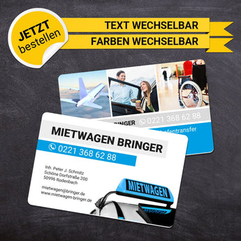 Plastikkarten Mietwagen - Anton