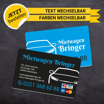 Plastikkarten Mietwagen - Feodor