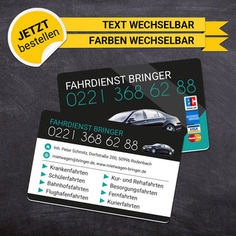 Plastikkarten Mietwagen - Leonardo
