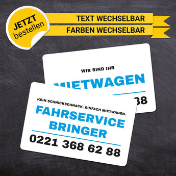 Plastikkarten Mietwagen - Mario