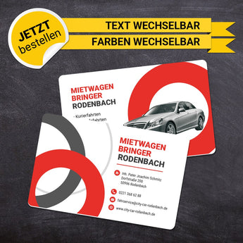 Plastikkarten Mietwagen - Oskar