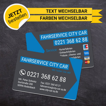 Plastikkarten Mietwagen - René