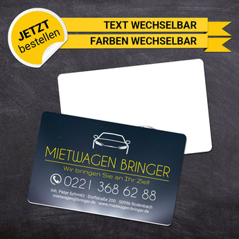 Plastikkarten Mietwagen - Viktor
