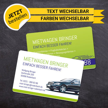 Plastikkarten Mietwagen - Wolfgang