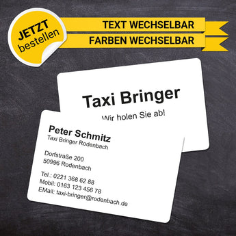Plastikkarten Taxi - Roberto