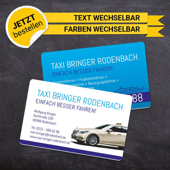 Plastikkarten Taxi - Wolfgang