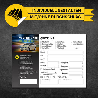 Quittungsblock Taxi - Leon