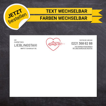 Schreibtischunterlage Taxi - Lotti