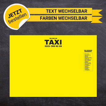 Schreibtischunterlage Taxi - Mario