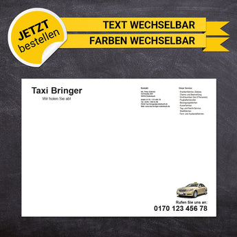 Schreibtischunterlage Taxi - Roberto