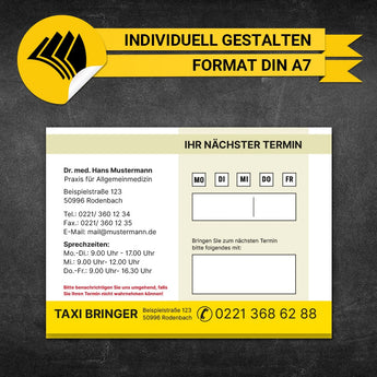 Terminzettel Taxi - Ulrike