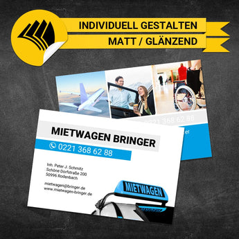 Visitenkarten Mietwagen - Anton