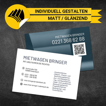 Visitenkarten Mietwagen - Julian