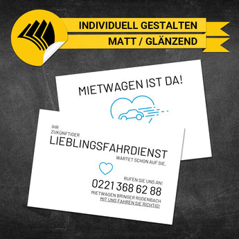 Visitenkarten Mietwagen - Lotti