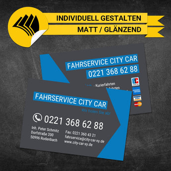 Visitenkarten Mietwagen - René
