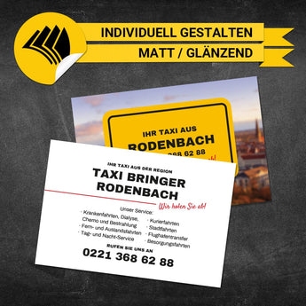 Visitenkarten Taxi - Bernd