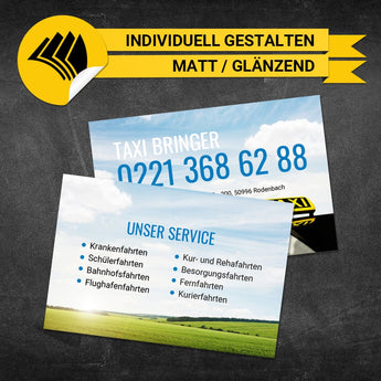Visitenkarten Taxi - Heidi