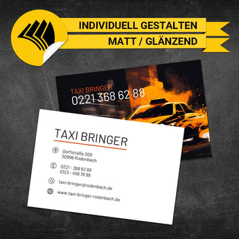 Visitenkarten Taxi - John