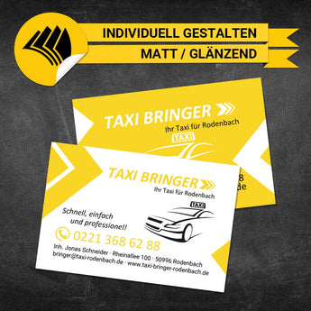 Visitenkarten Taxi - Jonas