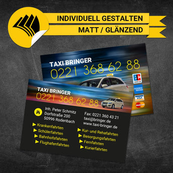 Visitenkarten Taxi - Leon