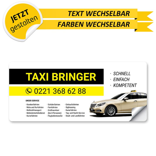 Werbeschild Taxi Groß - Anton