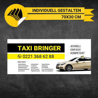 Werbeschild Taxi Groß - Anton