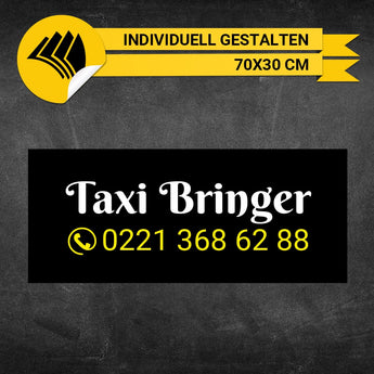 Werbeschild Taxi Groß - Feodor