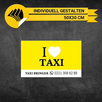Werbeschild Taxi Klein - Charlie