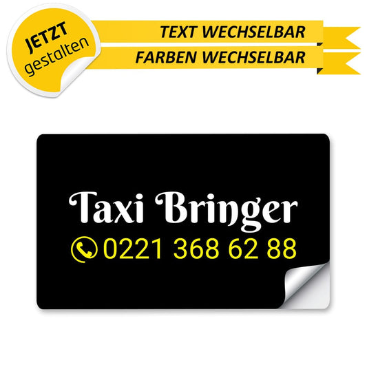 Werbeschild Taxi Klein - Feodor